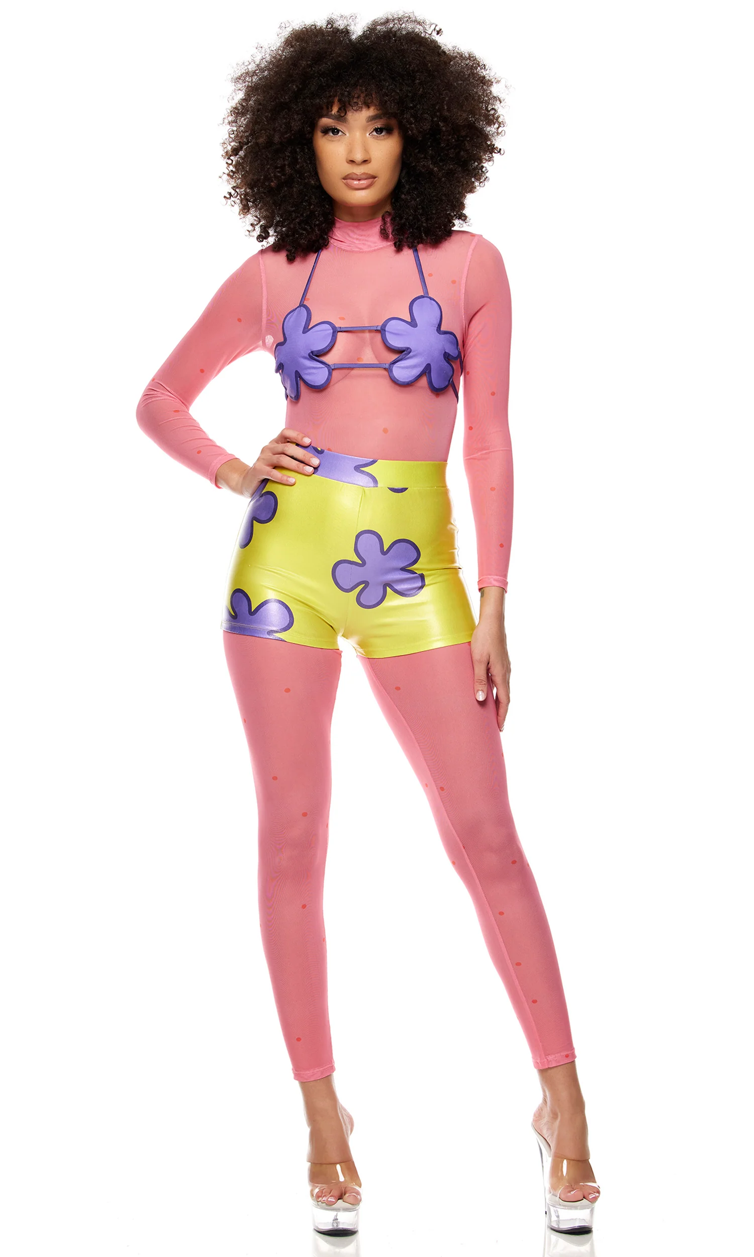 Bikini Bottom 5-Piece Women's Cartoon Character Costume - Image 5