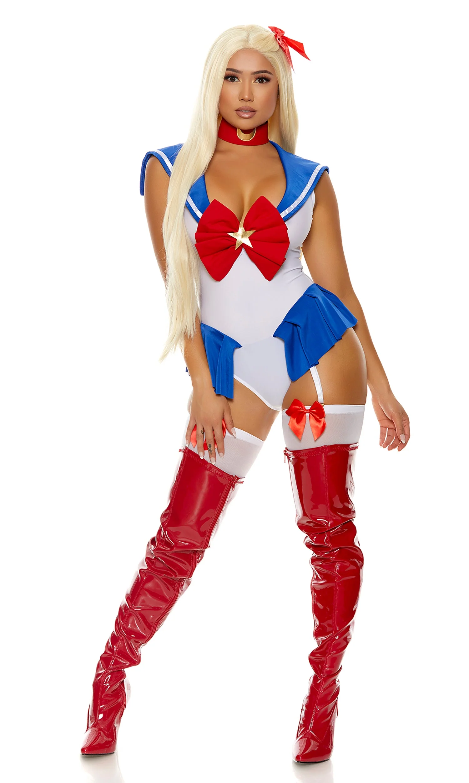 By Moonlight 3-Piece Women's Sexy Anime Character Costume - Image 3