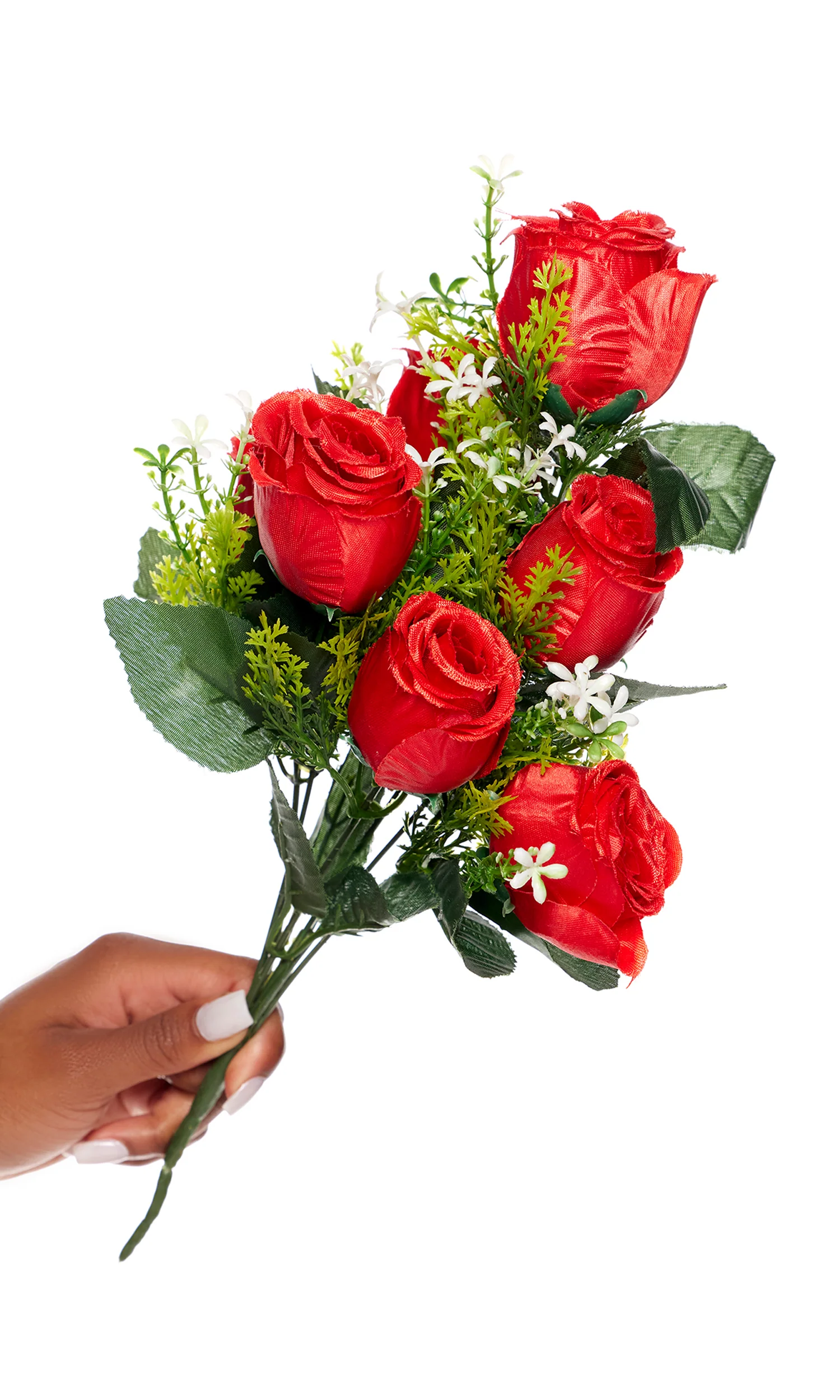 Faux Red Rose Bouquet - Image 2