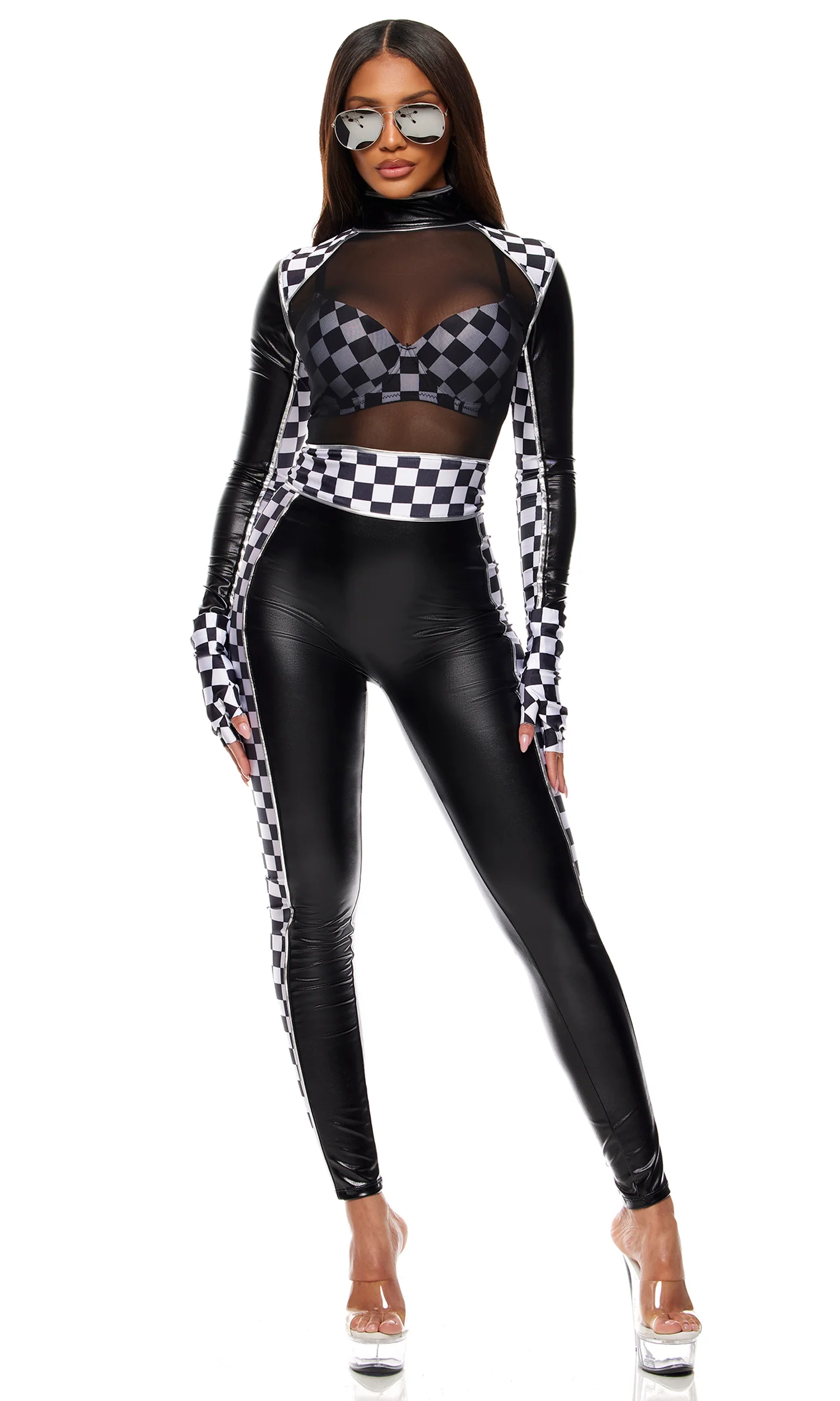 Finish Line 3-Piece Women's Racer Costume - Image 4