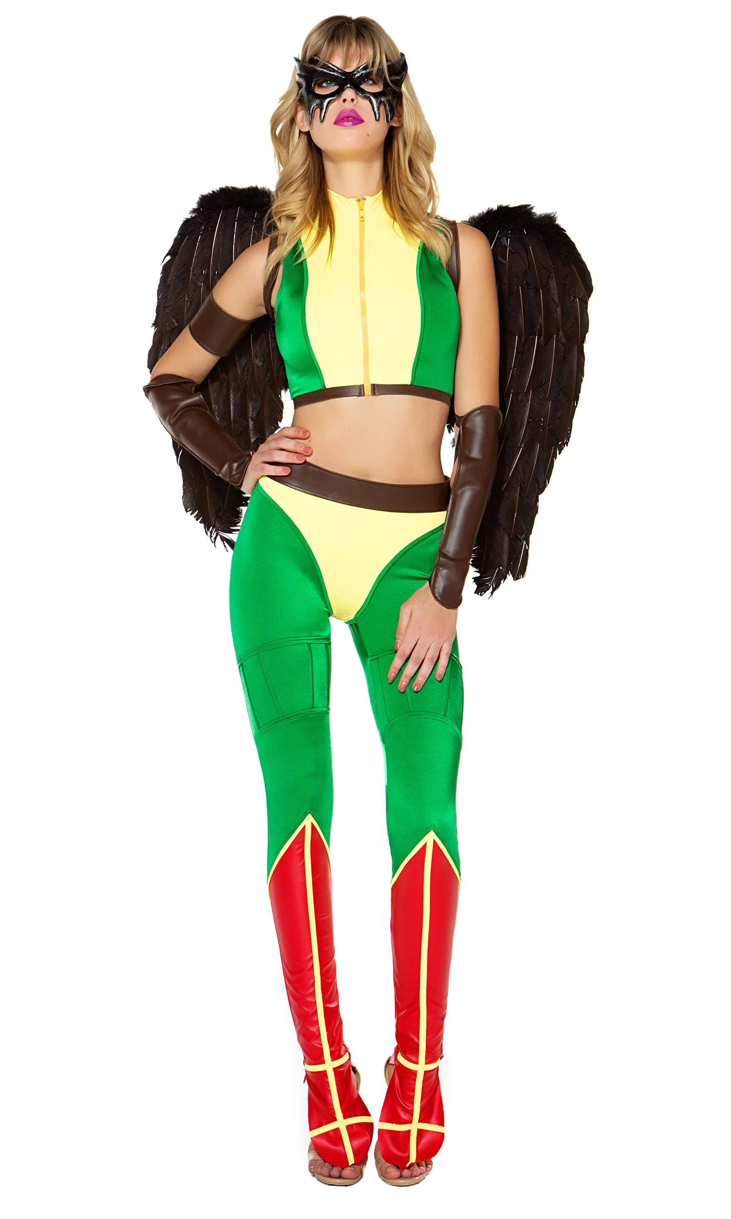 Fly High 5-Piece Women's Sexy Comic Hero Costume - Image 4