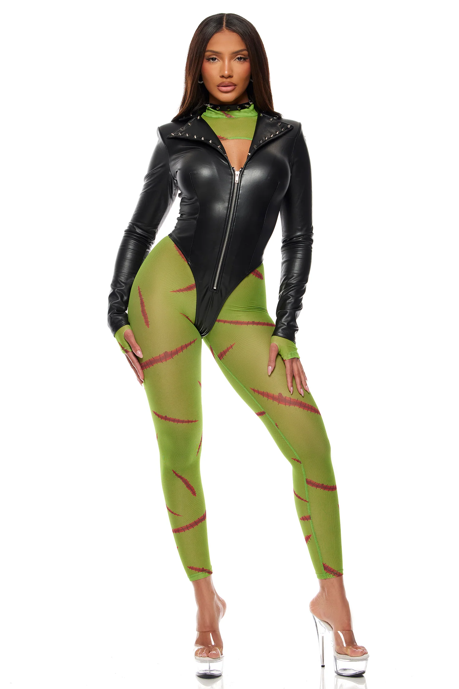 Frankenfine 4-Piece Women's Monster Costume - Image 4