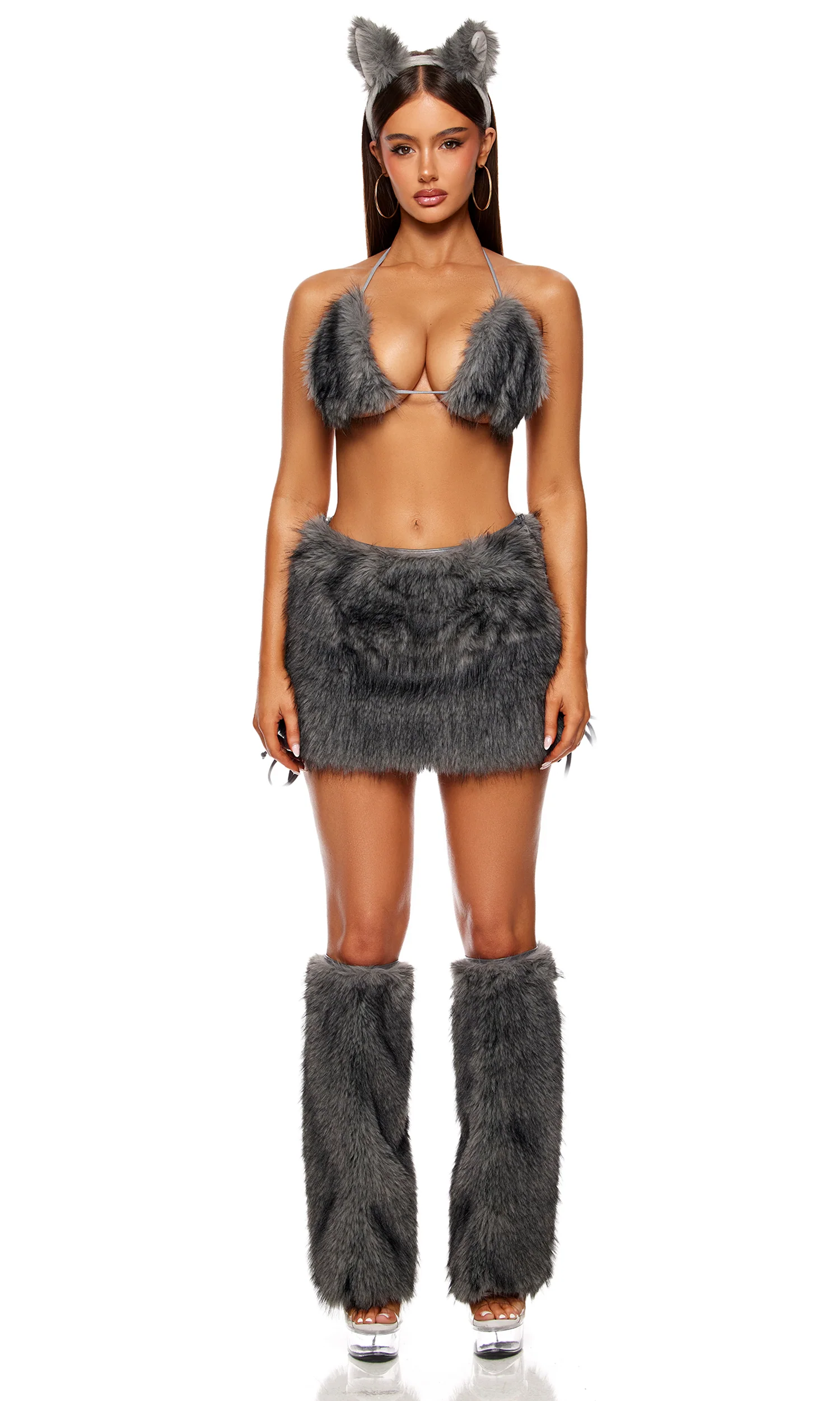 Full Moon 5-Piece Women's Wolf Costume - Image 6