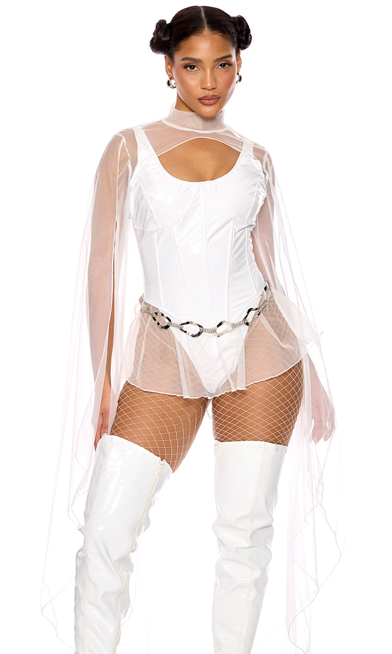Galactic Princess 3-Piece Women's Movie Character Costume - Image 3