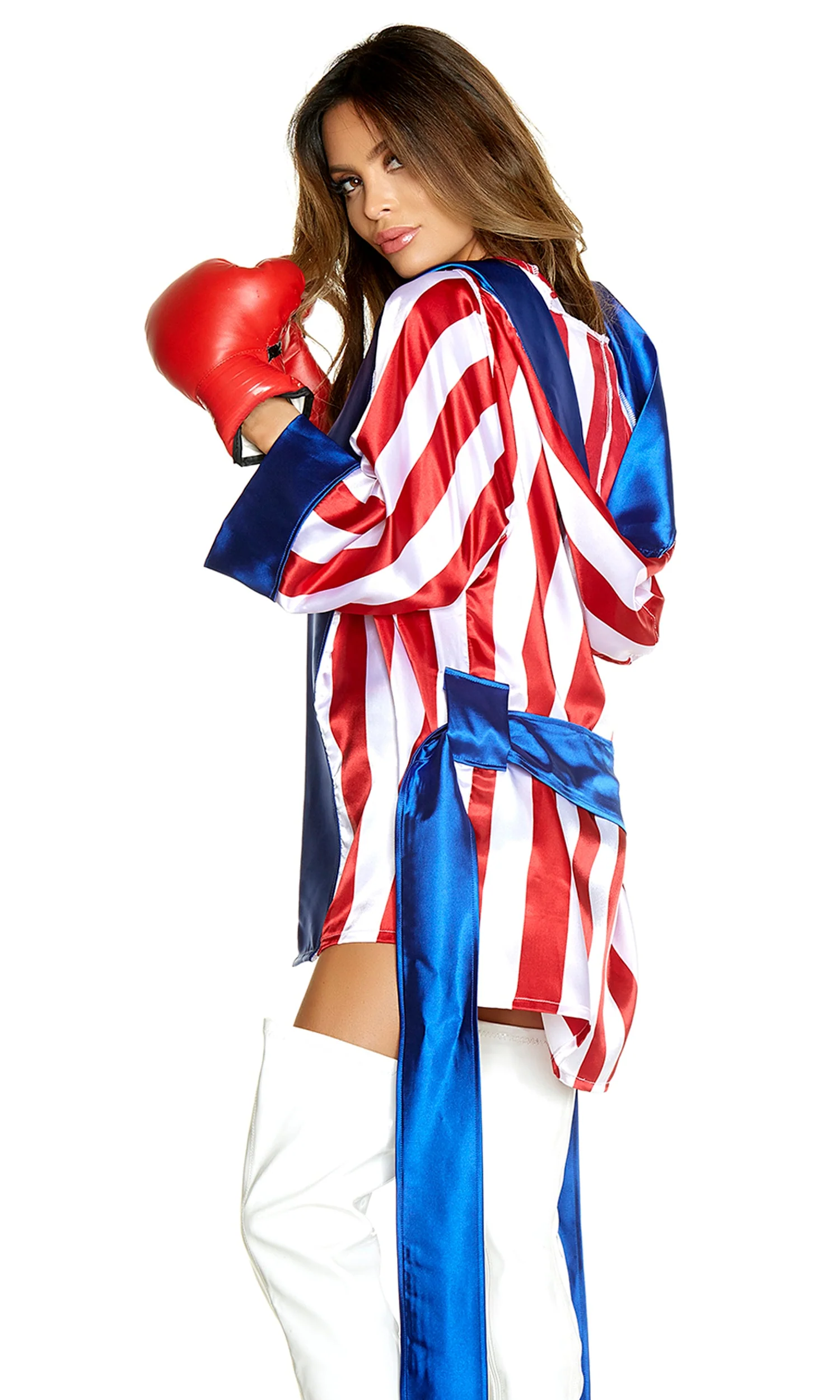 Get Em Champ 4-Piece Women's Sexy Boxer Costume - Image 2