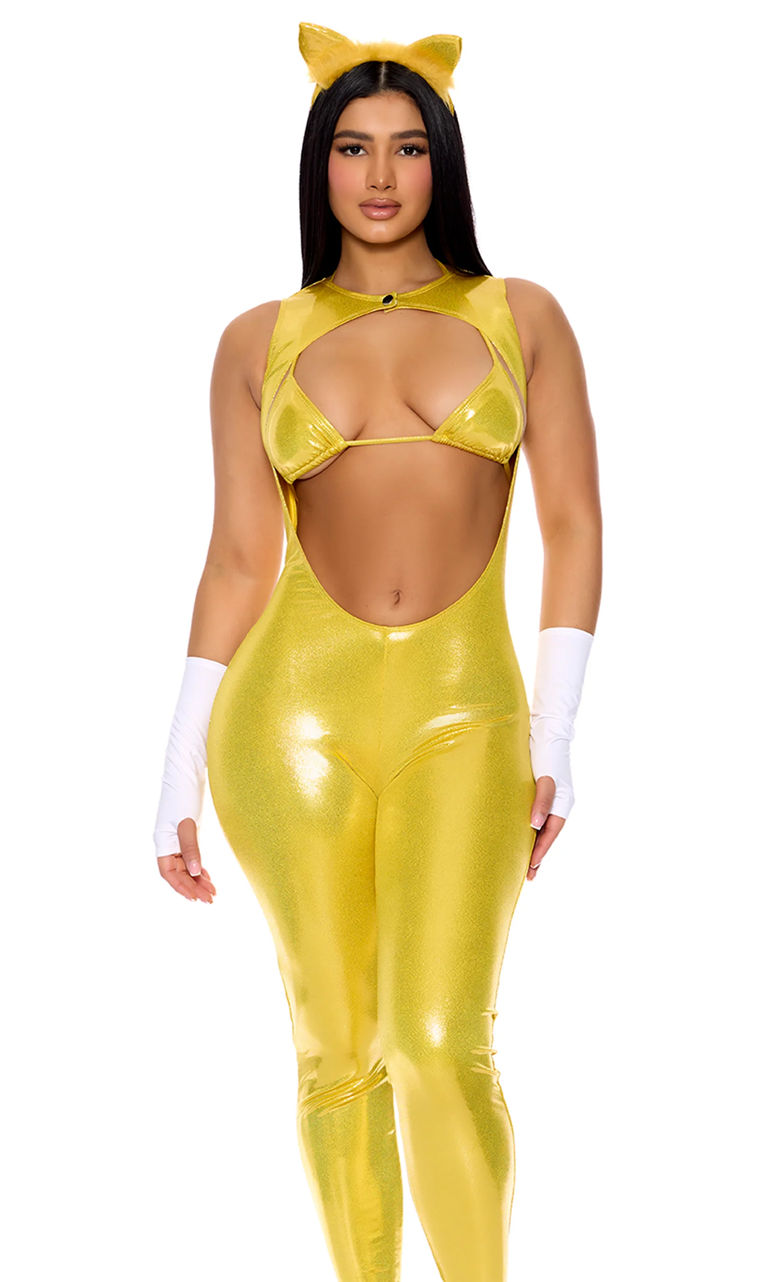 Heads or Tails 4-Piece Women's Video Game Character Costume - Image 3