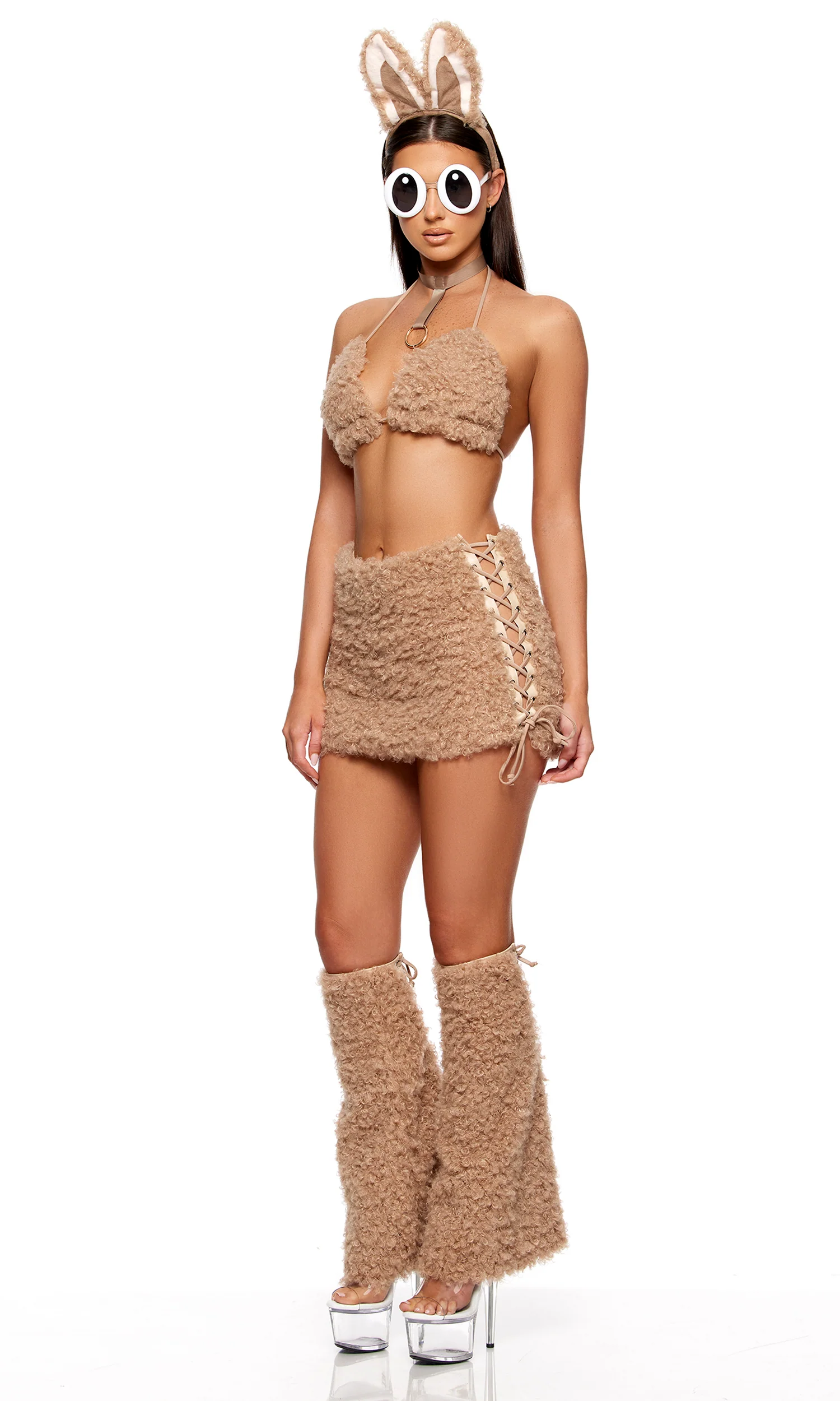 Hey Boo Toy 6-Piece Women's Monster Costume - Tan - Image 3