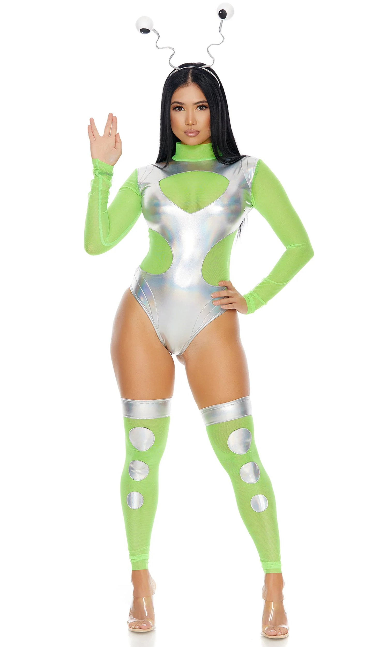 I Need Space 3-Piece Women's Sexy Alien Costume - Image 3