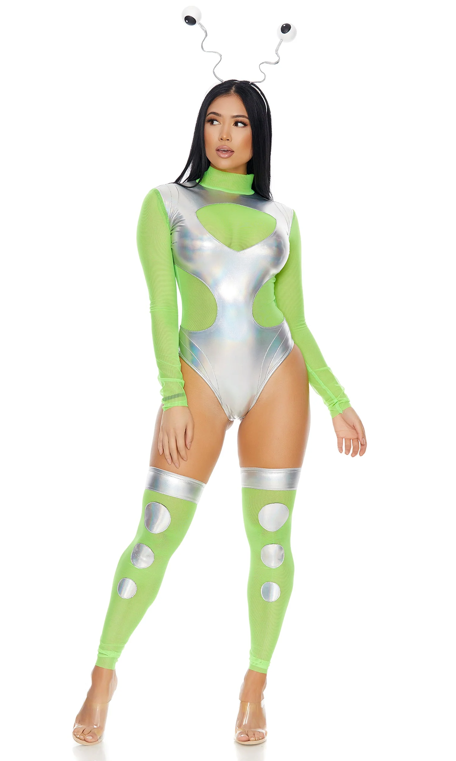 I Need Space 3-Piece Women's Sexy Alien Costume - Image 4