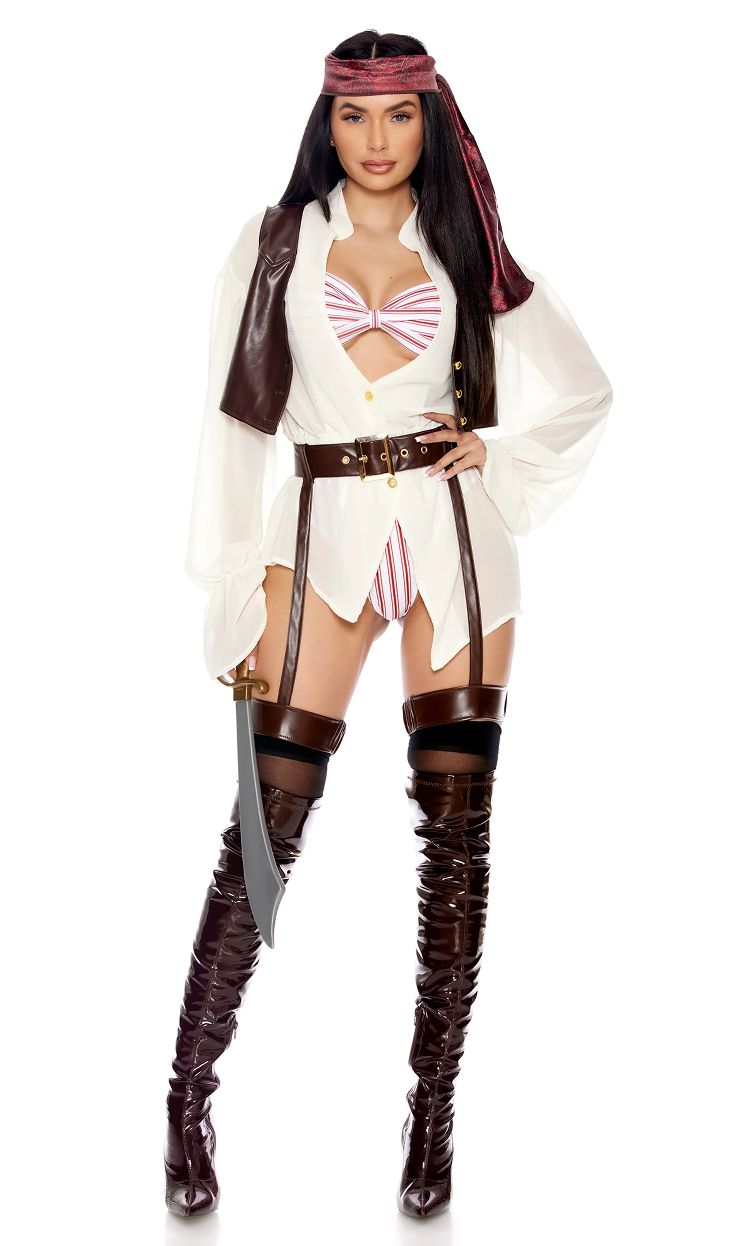 I'm Captain 6-Piece Women's Sexy Movie Character Costume - Image 4