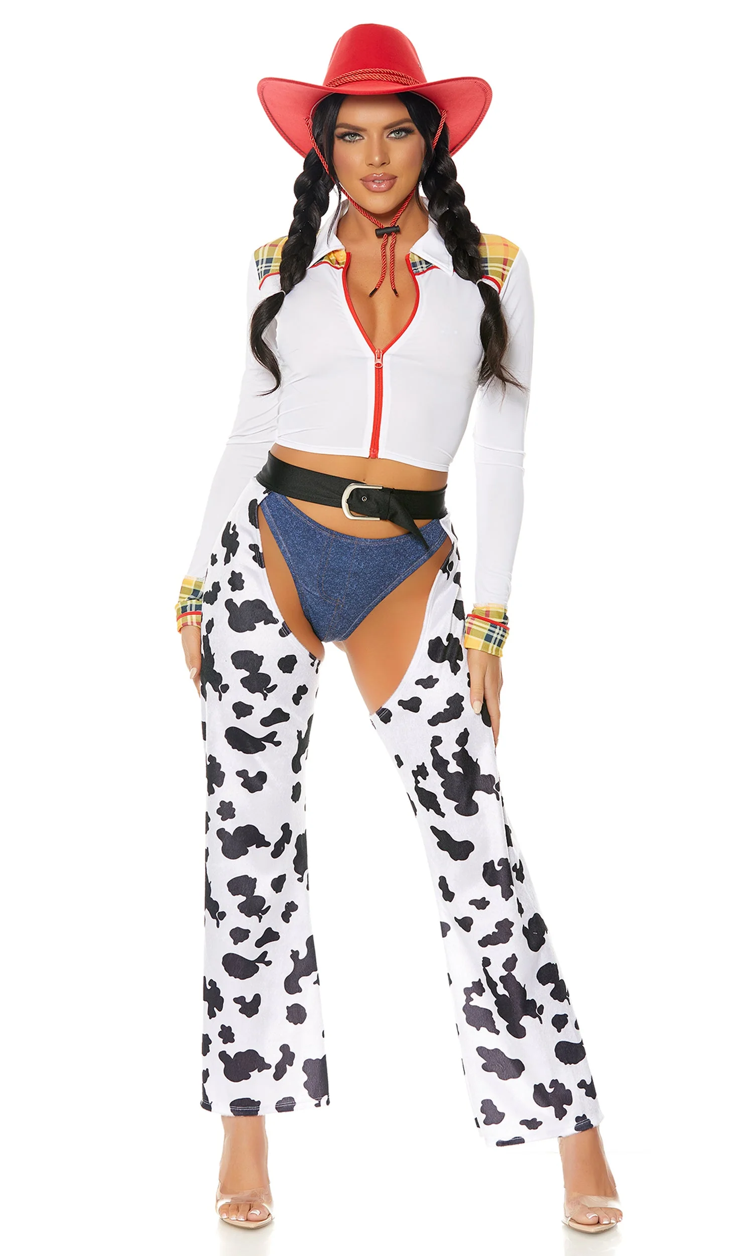 Keep It Light 3-Piece Women's Sexy Cowgirl Costume - Image 4