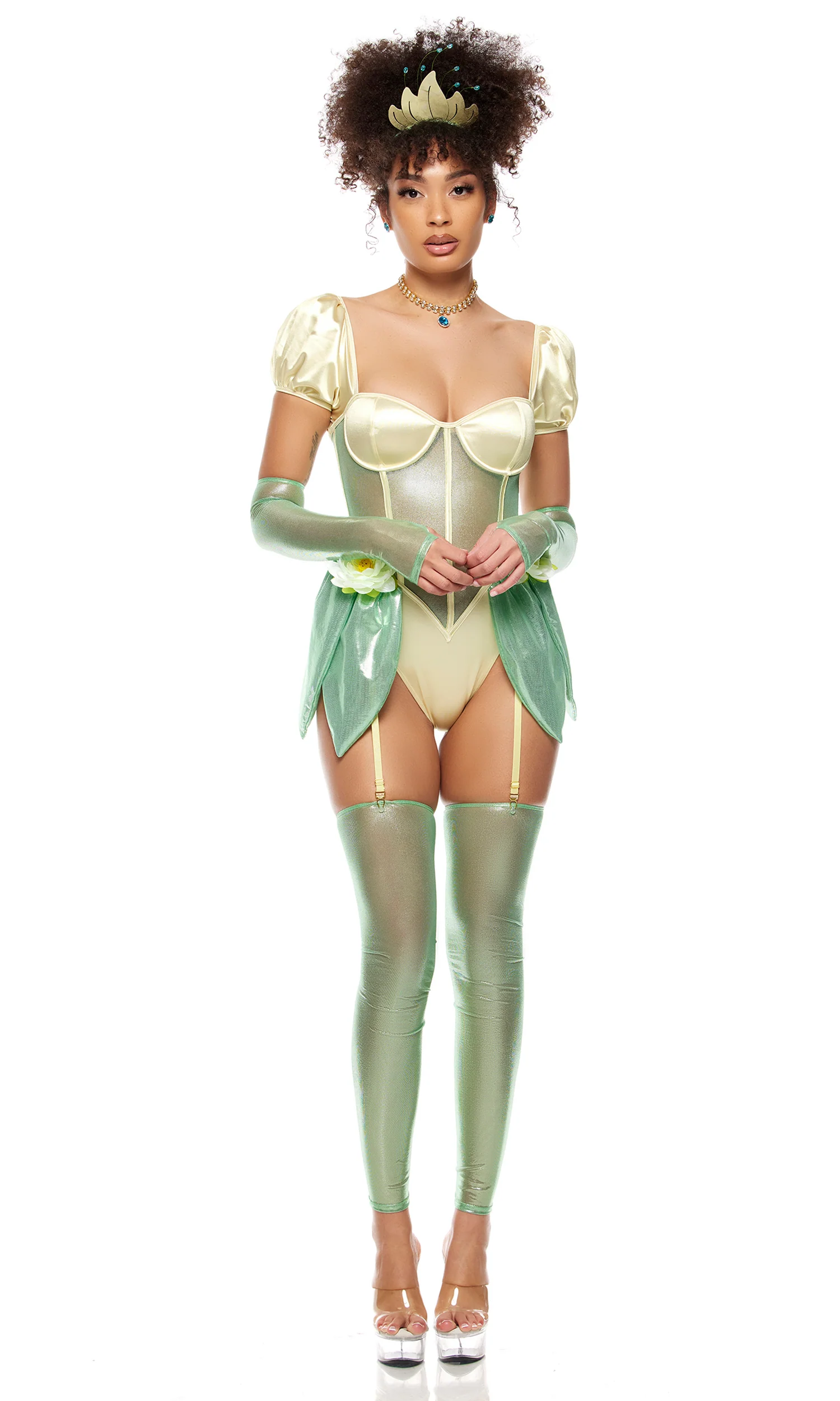 Kissing Frogs 7-Piece Women's Princess Costume - Image 4