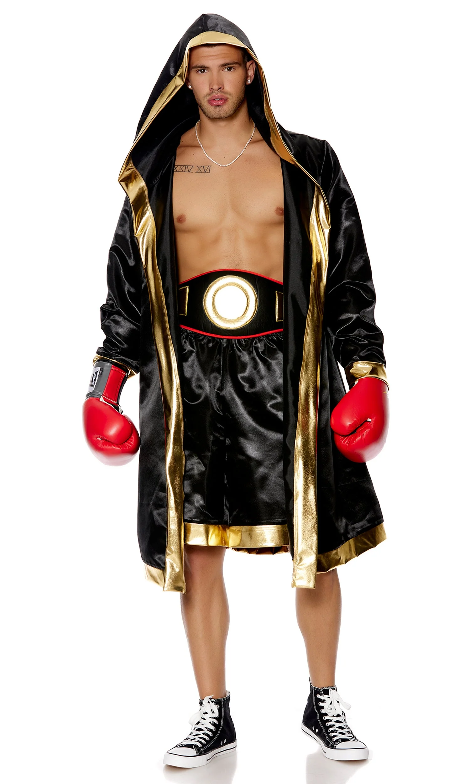 Knockout Champ 3-Piece Men's Boxer Costume - Image 3