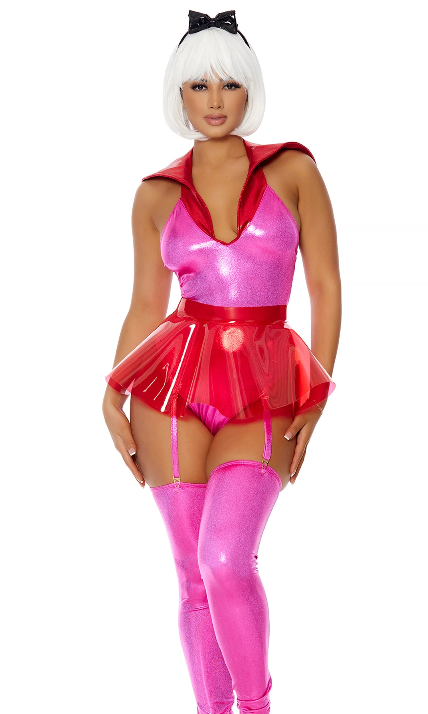 Let's Jet 4-Piece Women's Sexy Cartoon Character Costume - Image 3