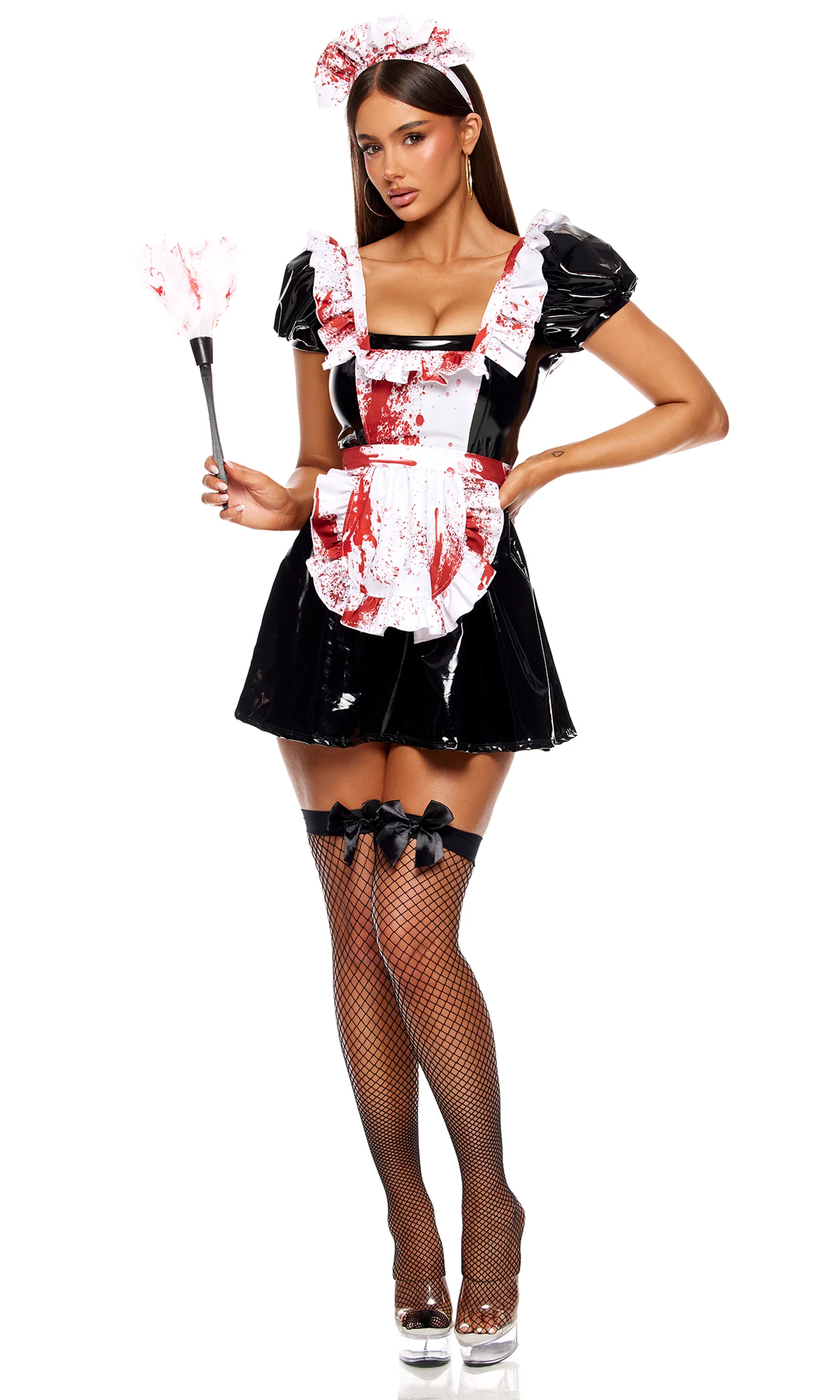 Maid to Kill 5-Piece Women's Maid Costume - Image 4