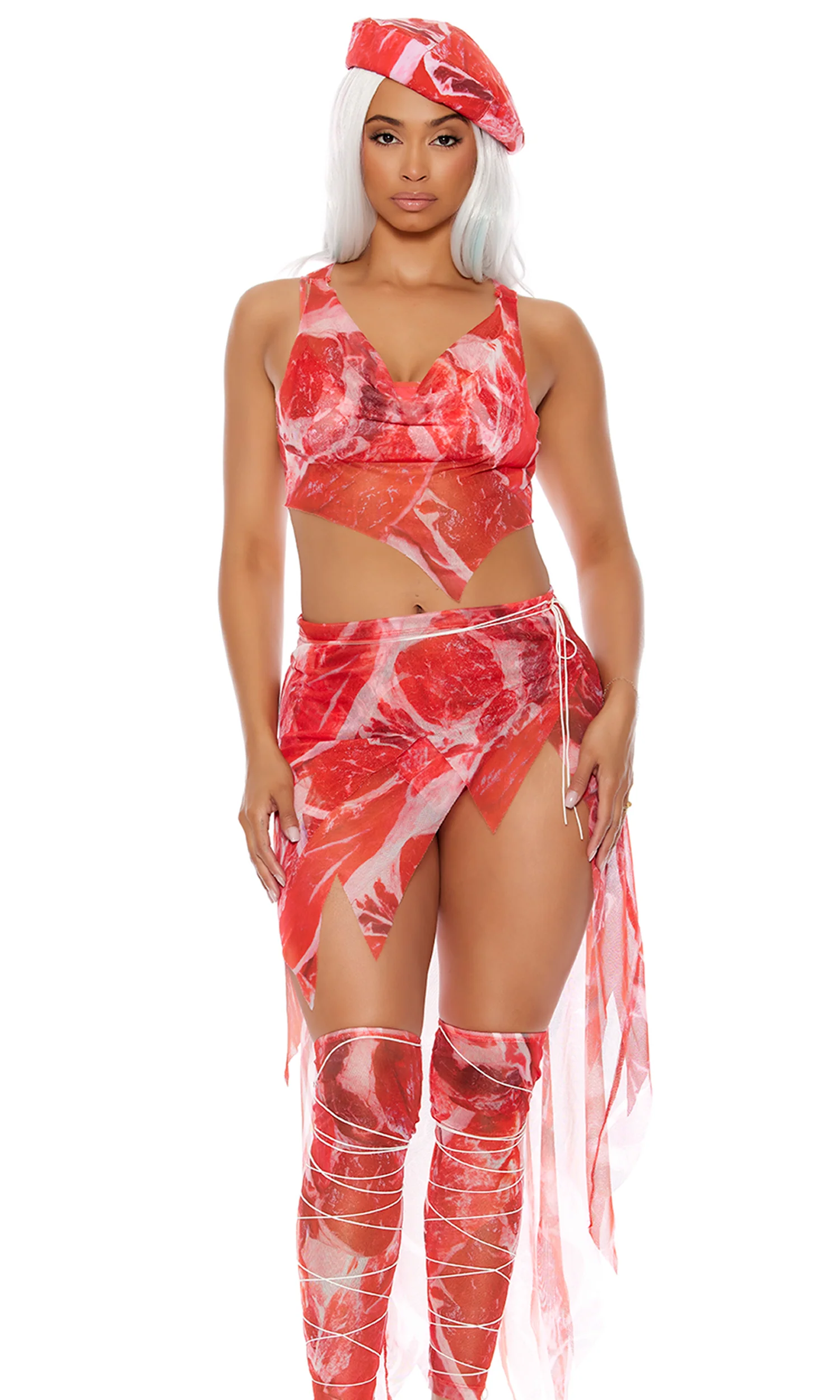 Meat and Greet 6-Piece Women's Celebrity Costume - Image 3