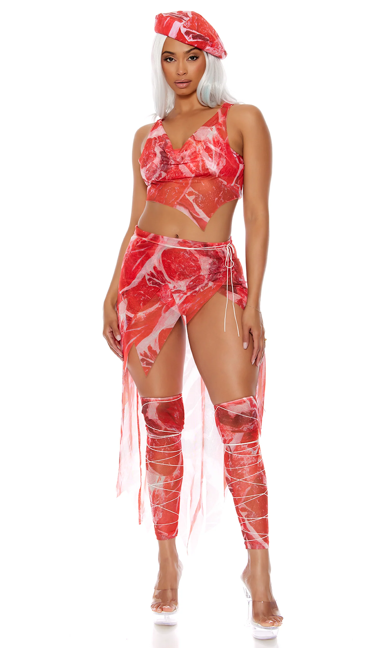 Meat and Greet 6-Piece Women's Celebrity Costume - Image 4