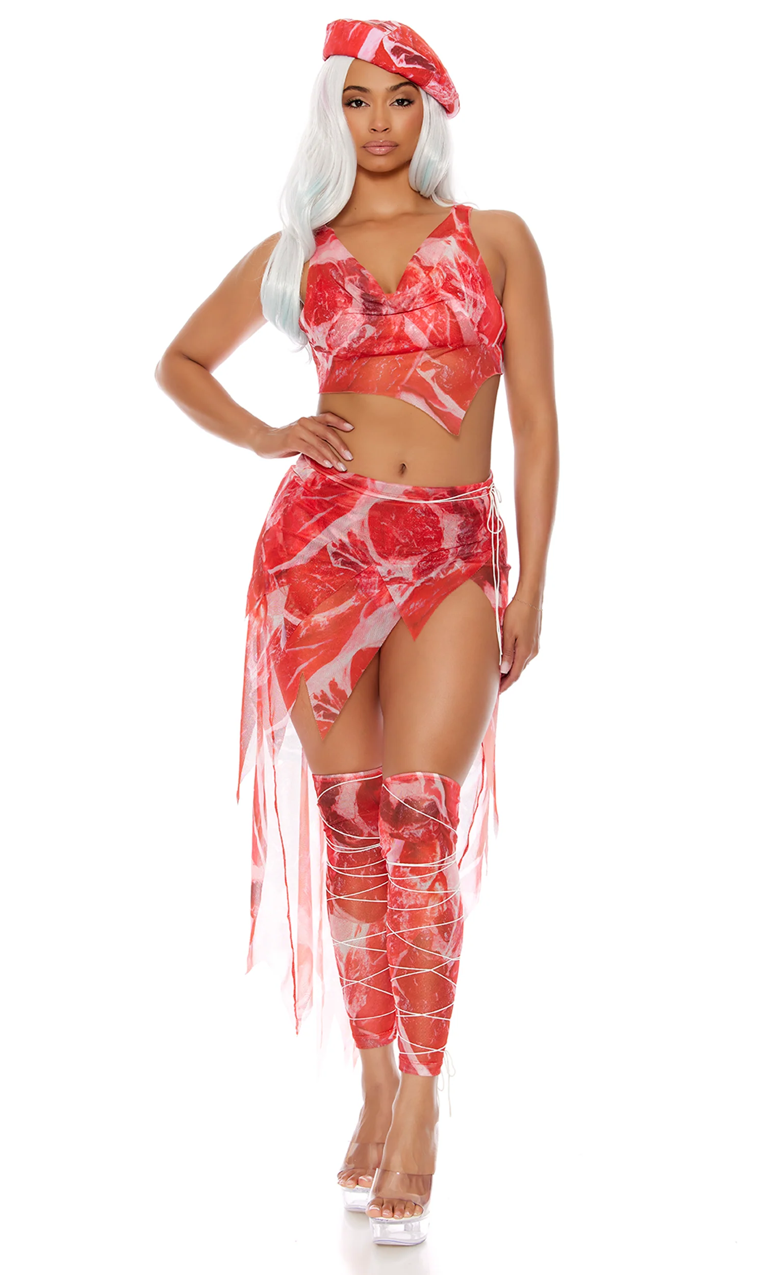 Meat and Greet 6-Piece Women's Celebrity Costume - Image 6