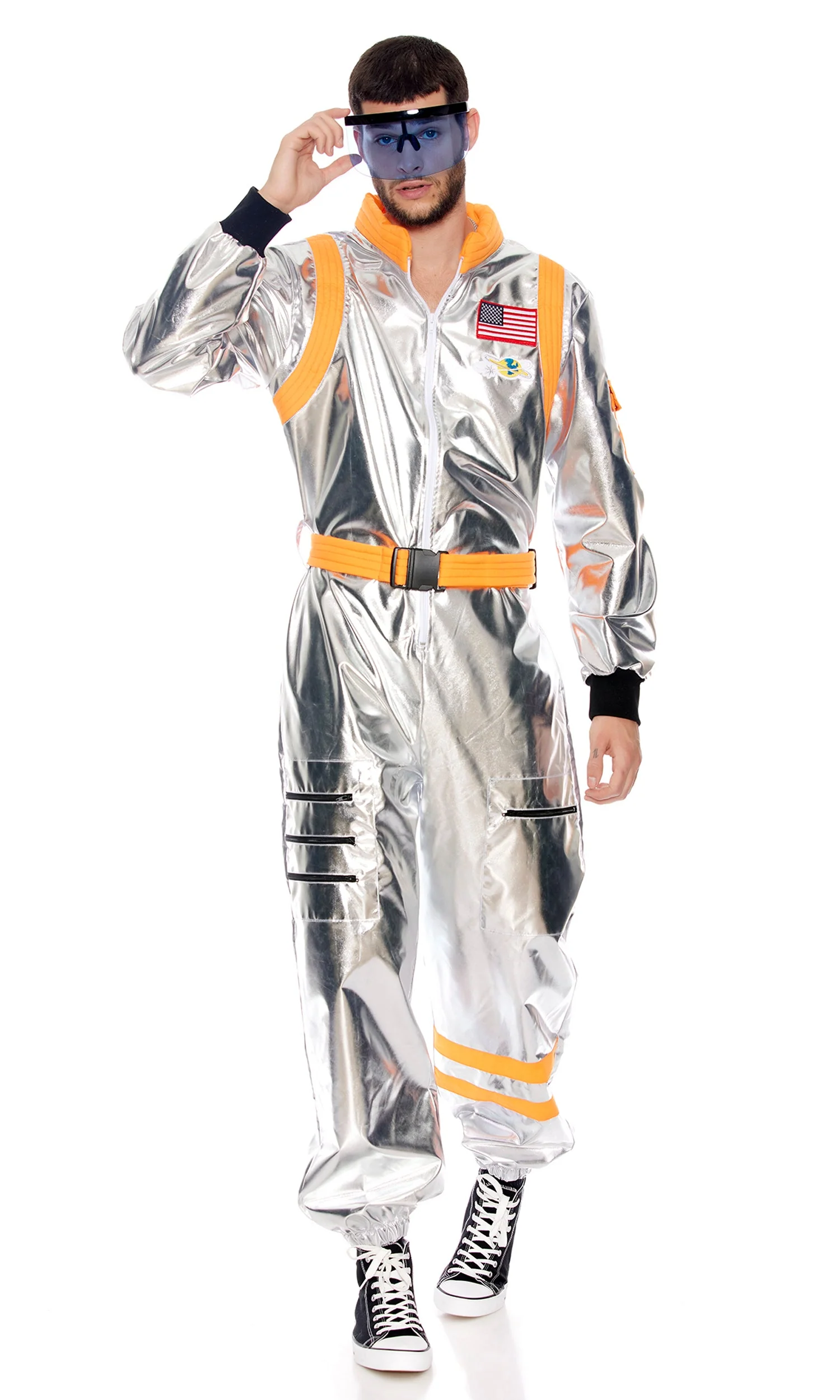 Moon Landing 3-Piece Men's Astronaut Costume - Image 4
