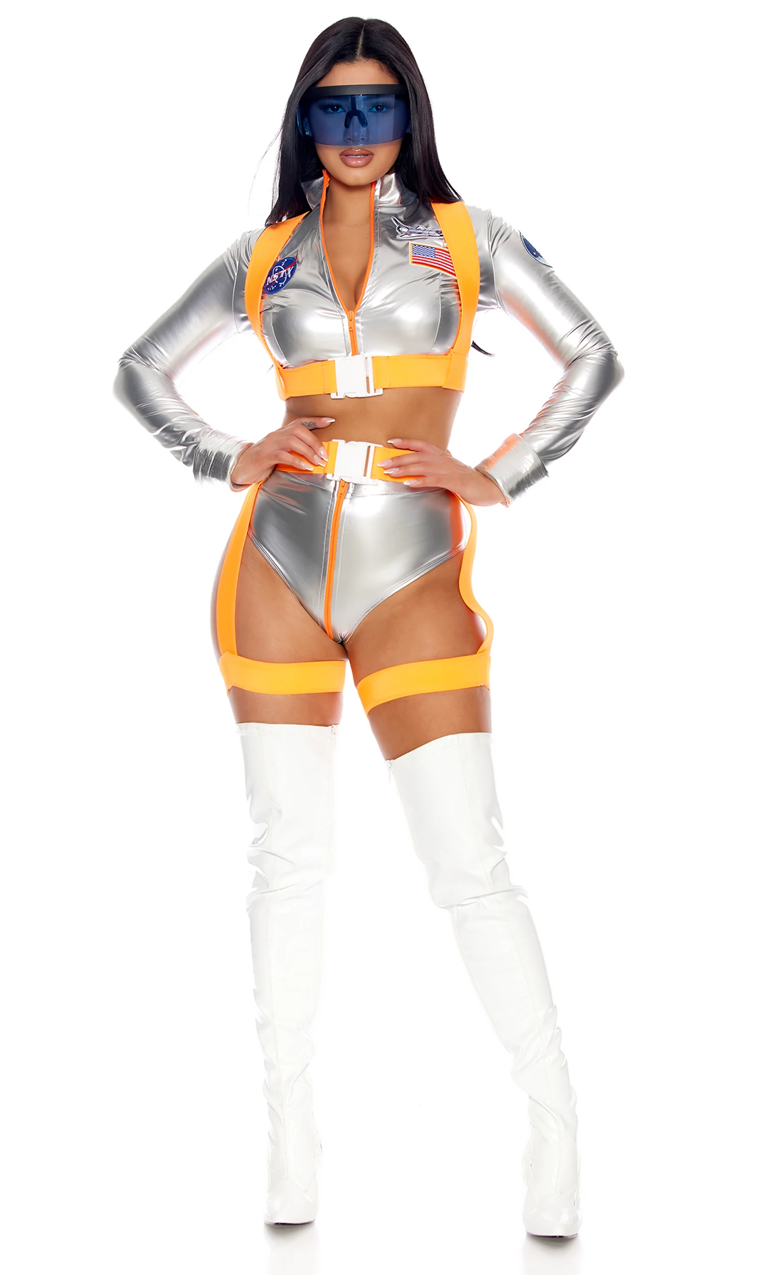 Moon Shine 5-Piece Women's Sexy Astronaut Costume - Image 4