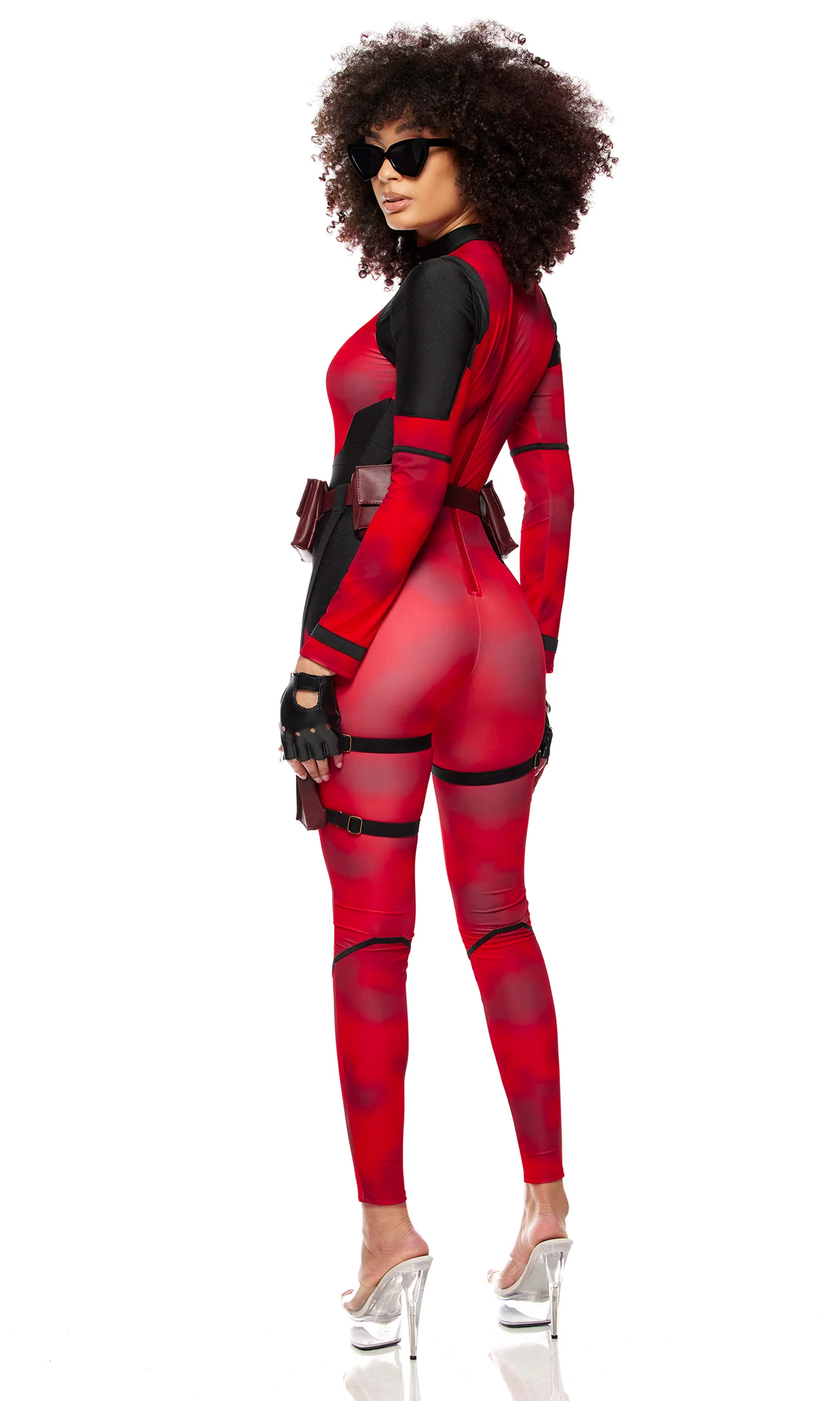 No Hero 5-Piece Women's Comic Book Character Costume - Image 2