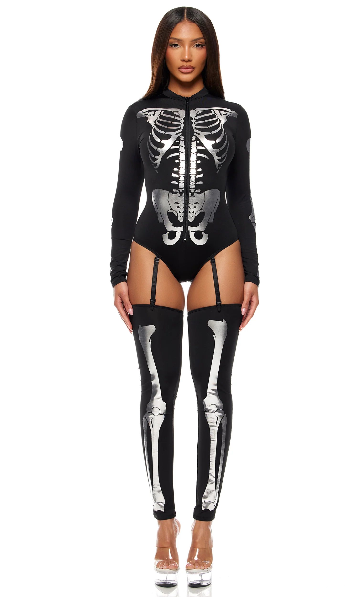 Pick A Bone 2-Piece Women's Sexy Skeleton Costume - Image 4