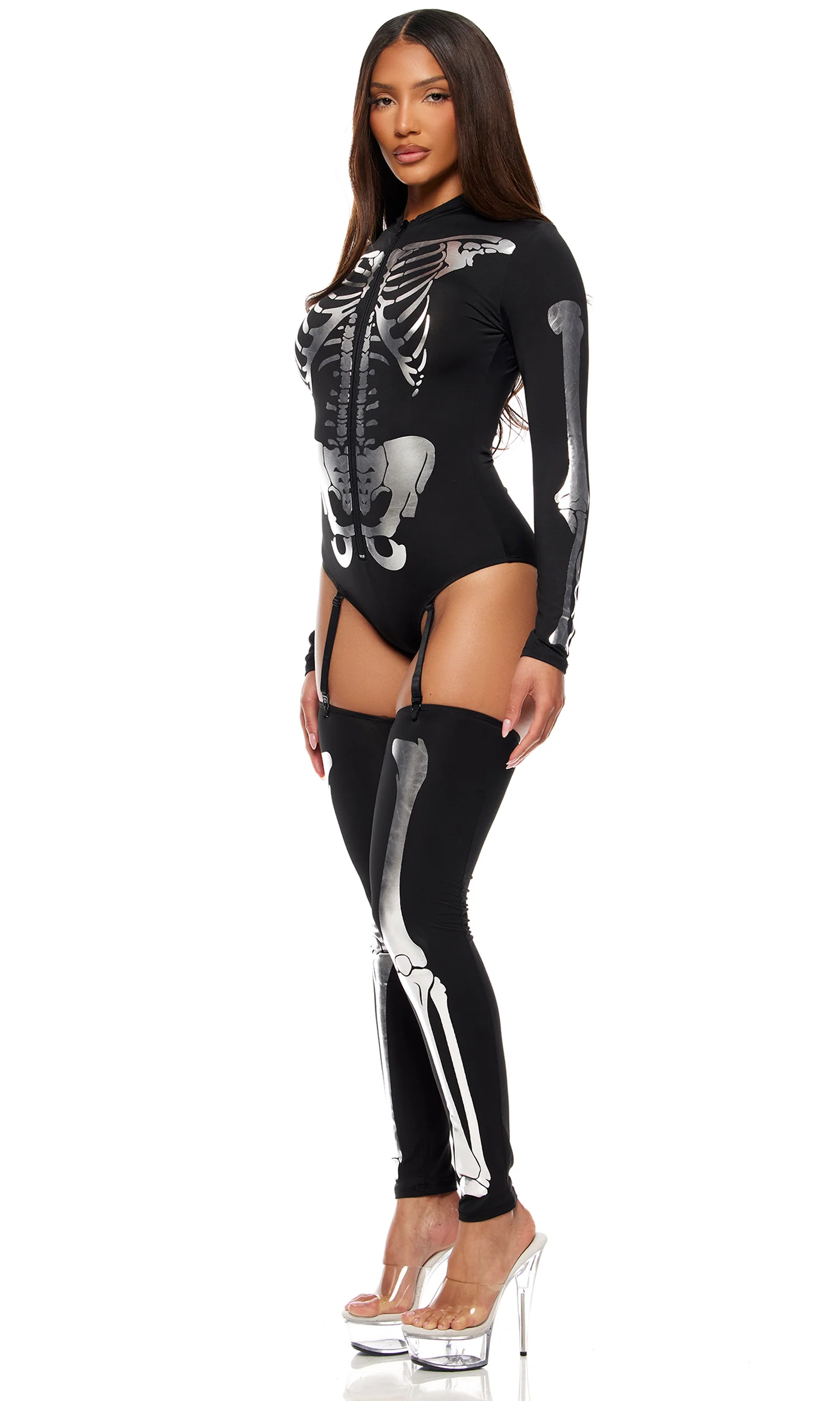 Pick A Bone 2-Piece Women's Sexy Skeleton Costume - Image 6