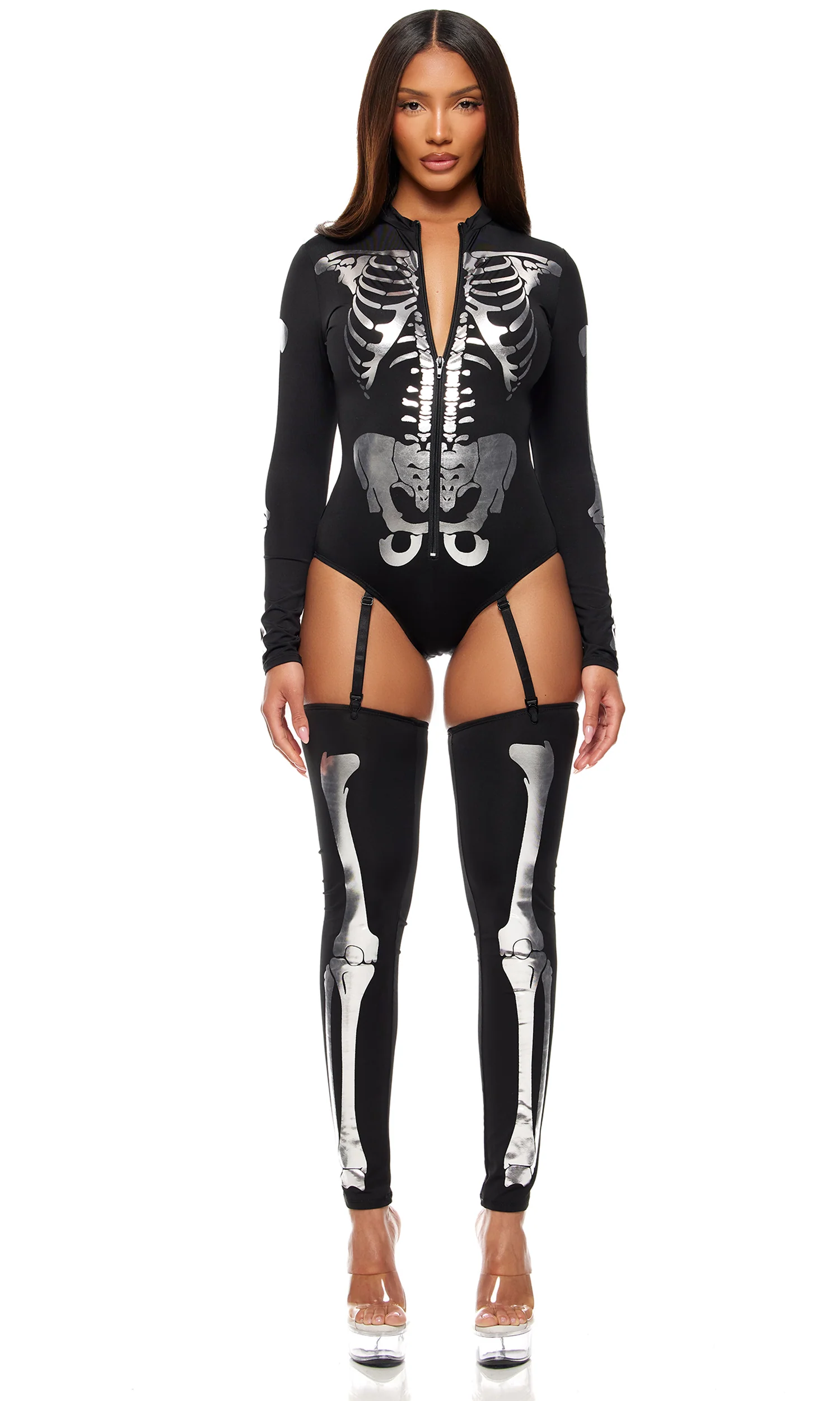 Pick A Bone 2-Piece Women's Sexy Skeleton Costume - Image 7