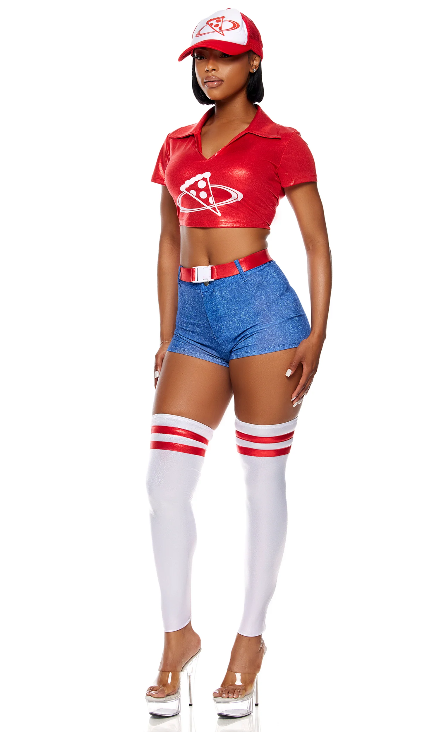 Pizza Universe 5-Piece Women's Sexy Movie Character Costume - Image 3
