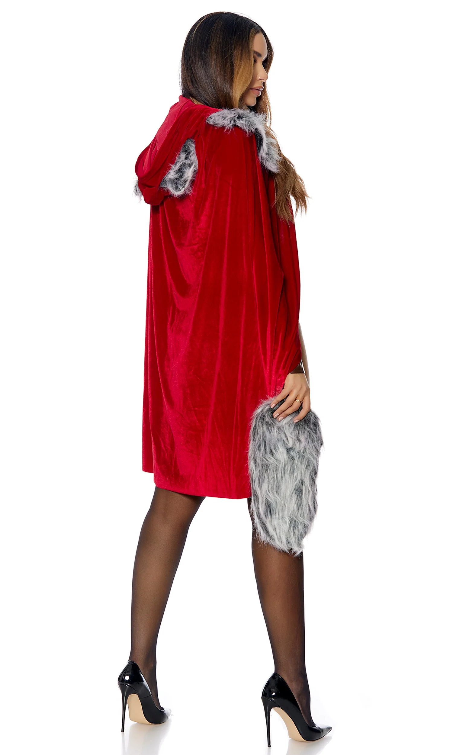 Red Haute 4-Piece Women's Storybook Character Costume - Image 4