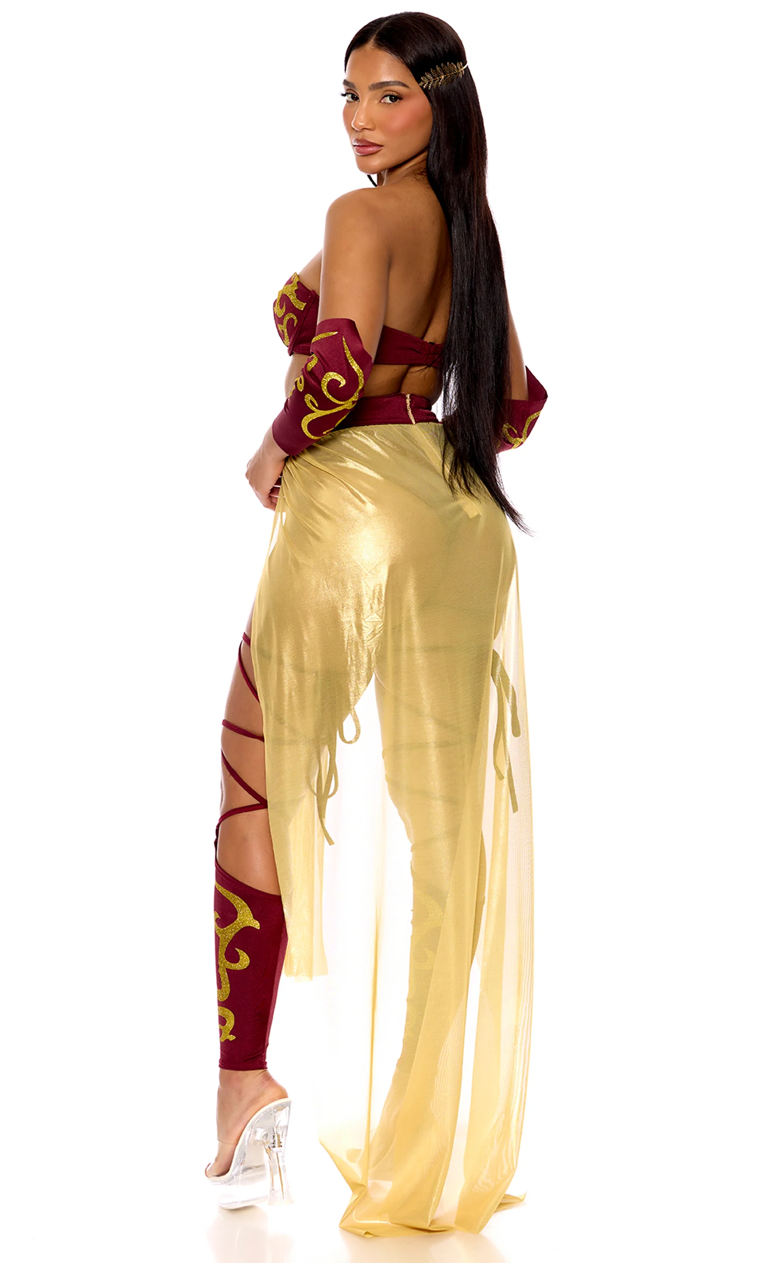 Roman Empire 6-Piece Women's Gladiator Costume - Image 2
