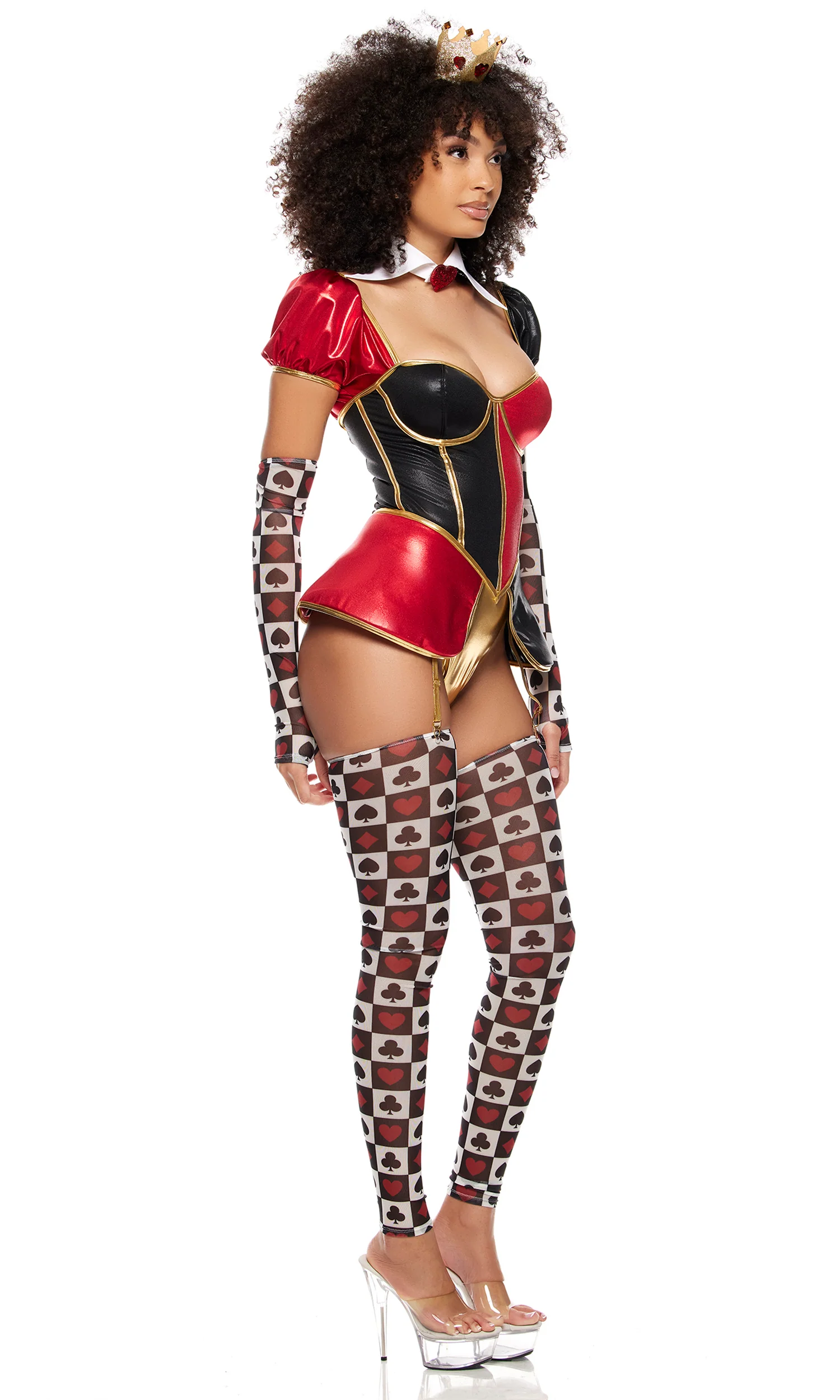 Royal Hearts 6-Piece Women's Storybook Character Costume - Image 3