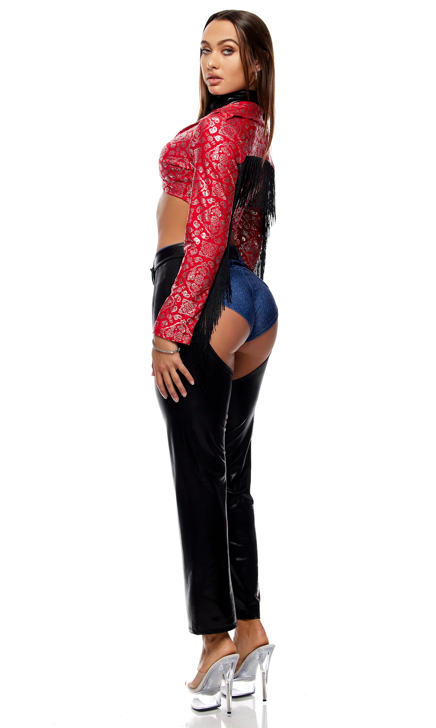 Saddle Up 4-Piece Women's Sexy Cowgirl Costume - Image 11