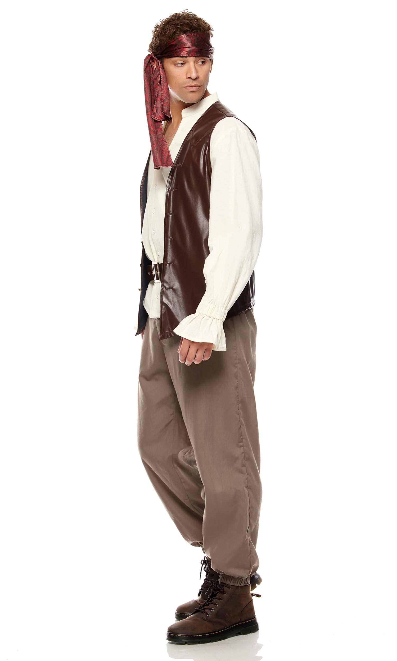 Sailing Seas 6-Piece Men's Pirate Costume - Image 3