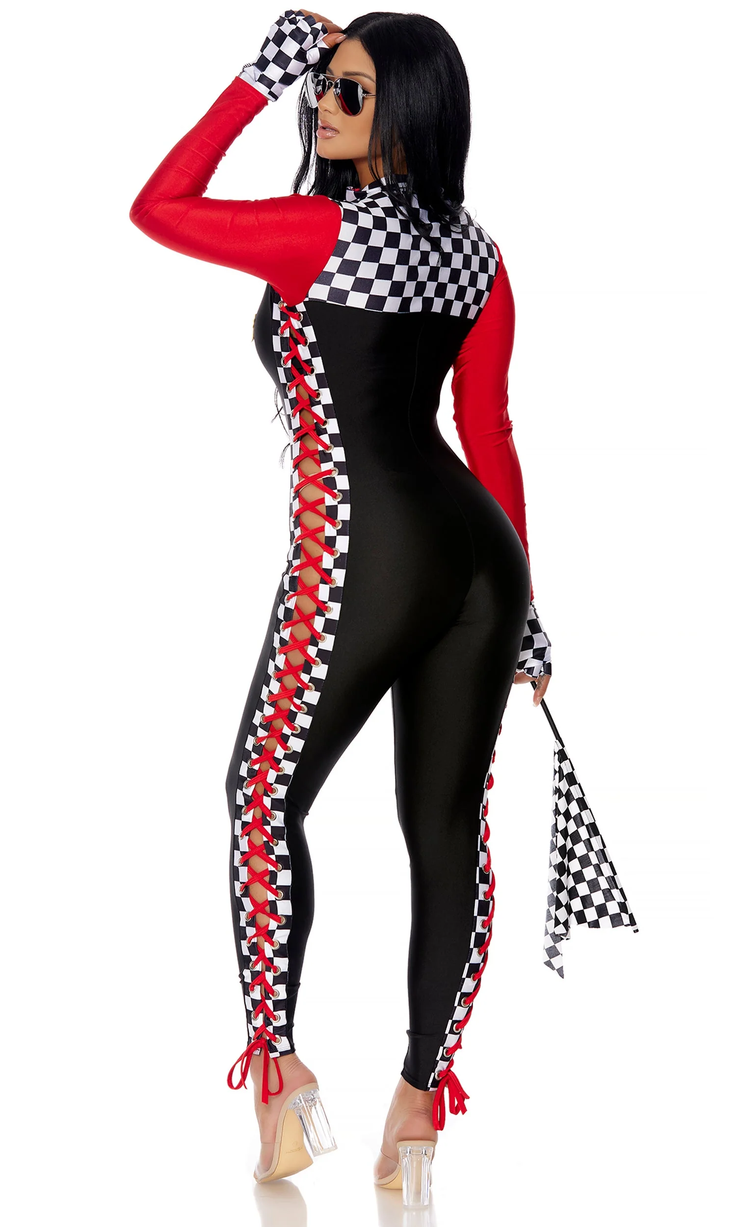 Shift Gears 3-Piece Women's Sexy Racer Costume - Image 2