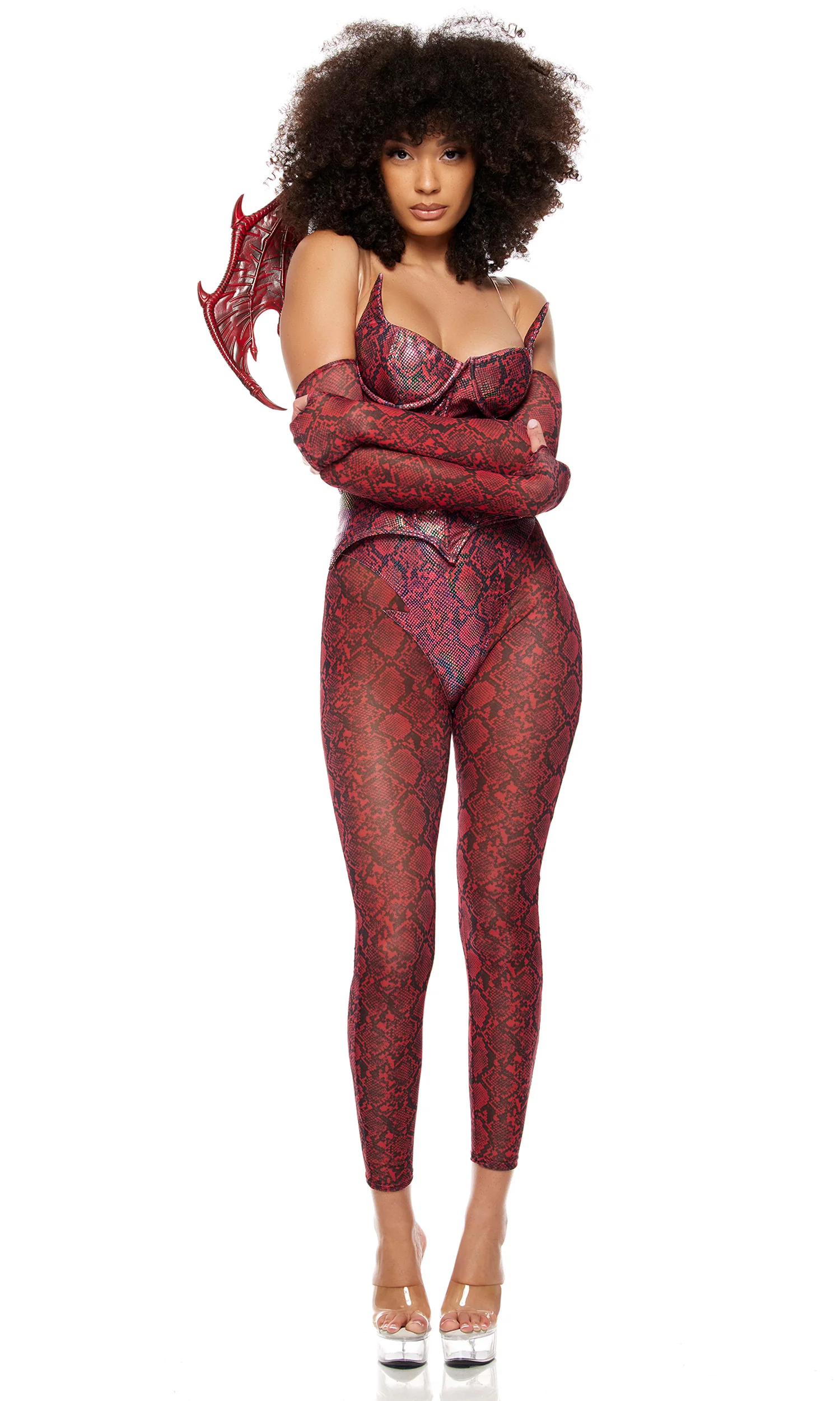 Slay Me 5-Piece Women's Dragon Costume - Image 4