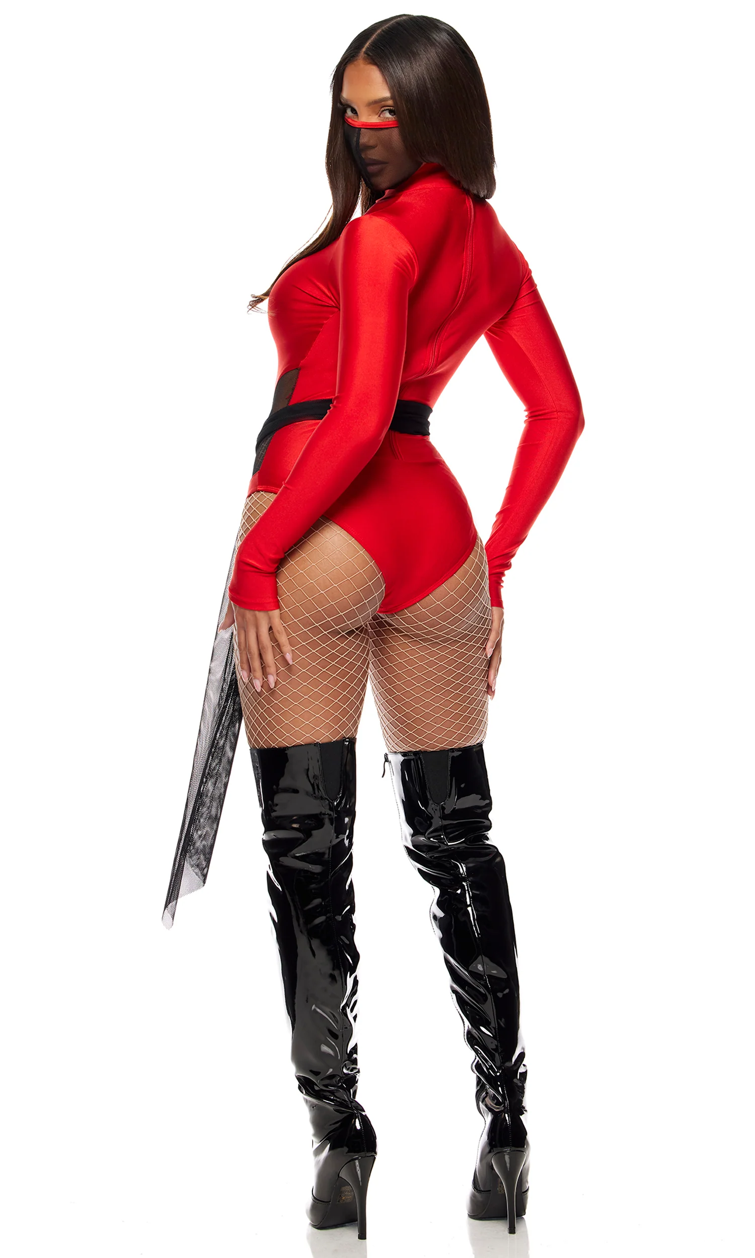 Slay Something 3-Piece Women's Sexy Ninja Costume - Image 5