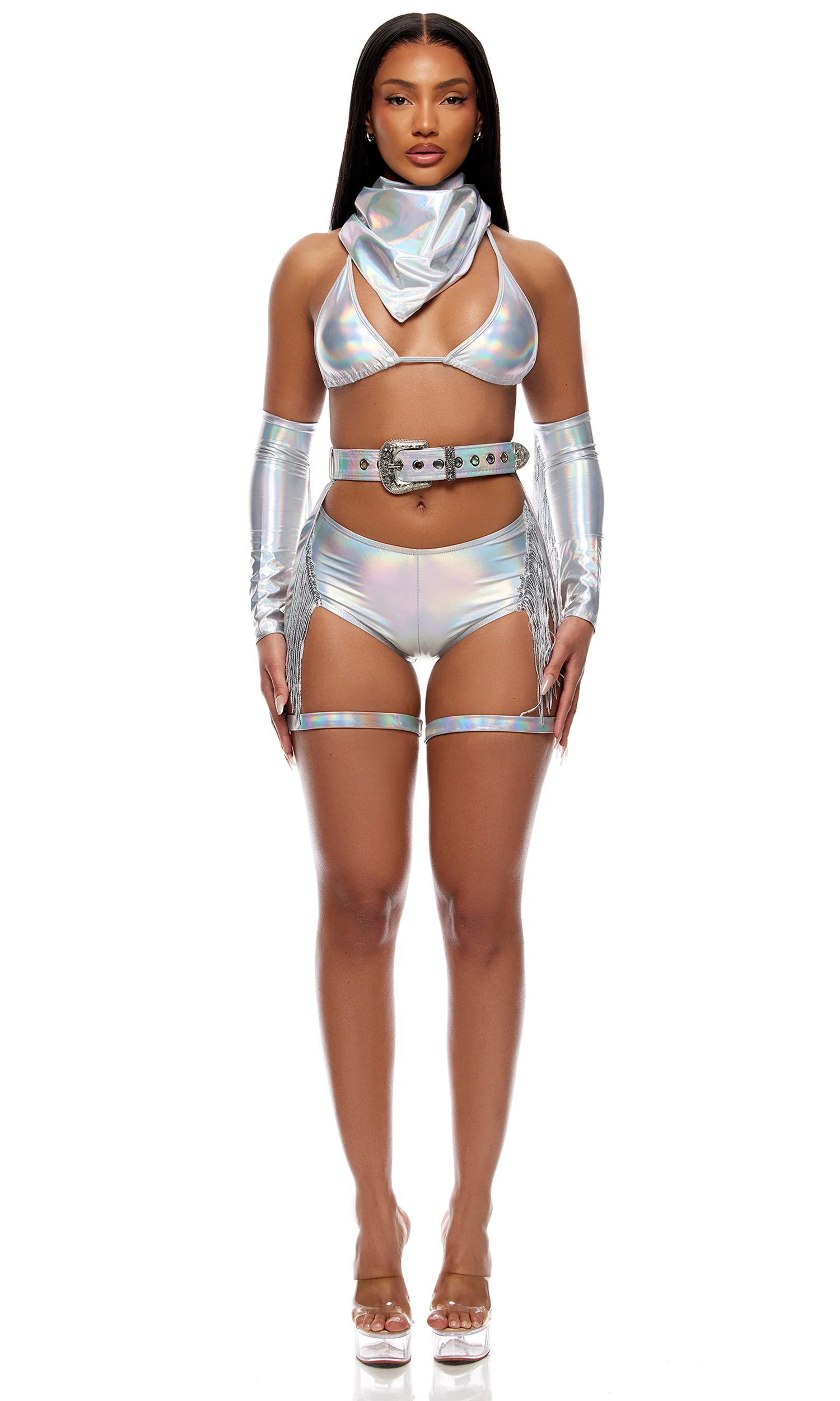 Spurs On 5-Piece Women's Sexy Cowgirl Costume - Image 11