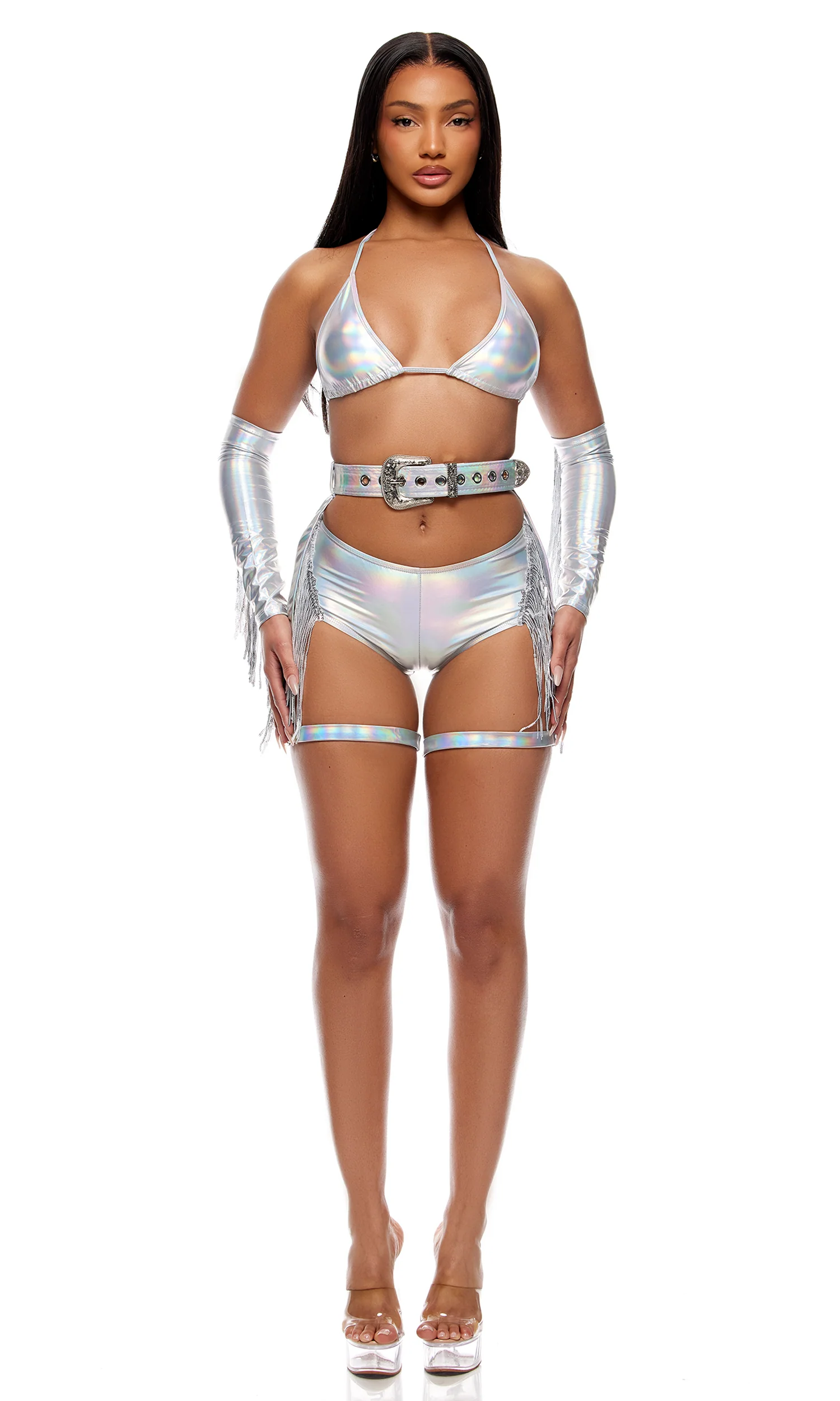 Spurs On 5-Piece Women's Sexy Cowgirl Costume - Image 8
