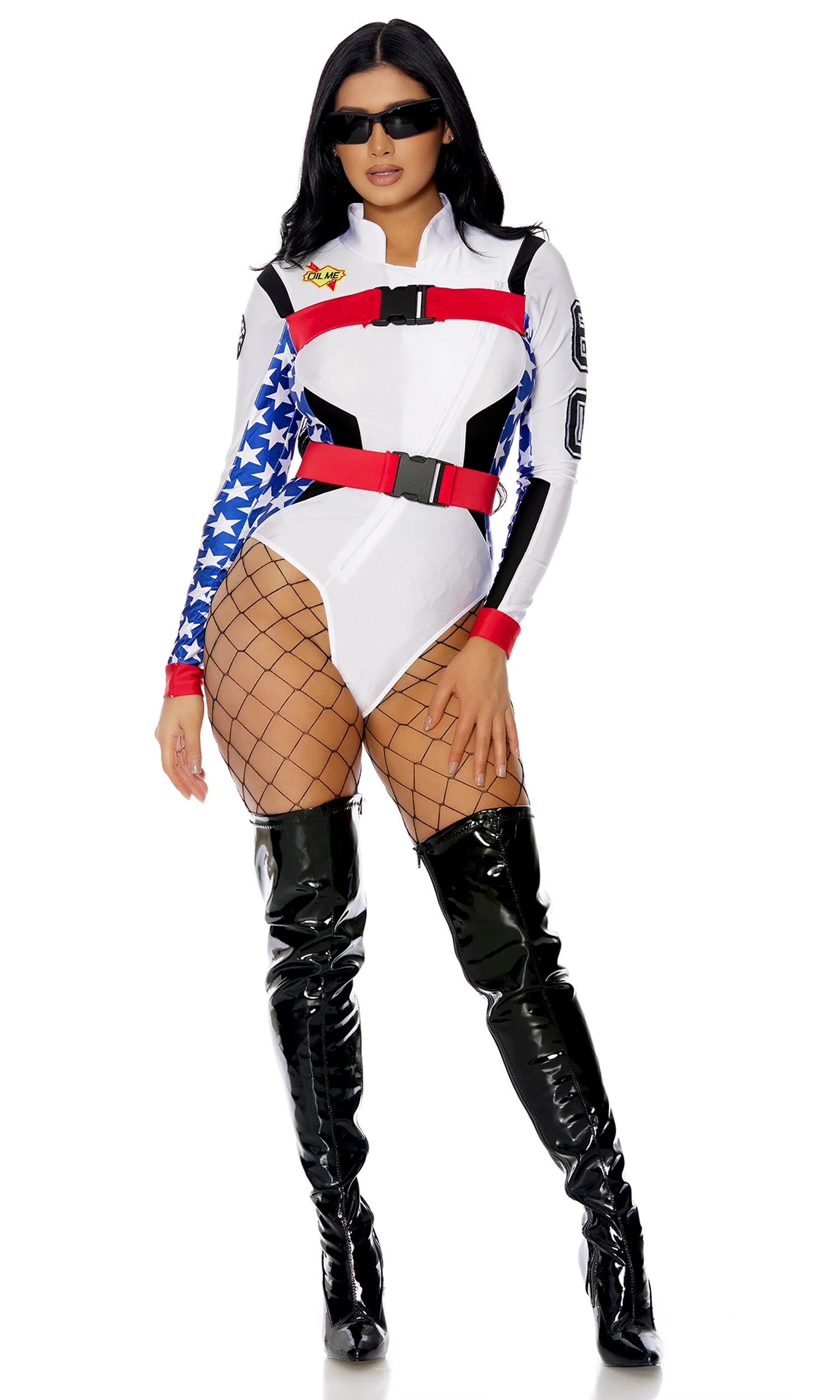 Step On It 3-Piece Women's Motocross Costume - Image 3