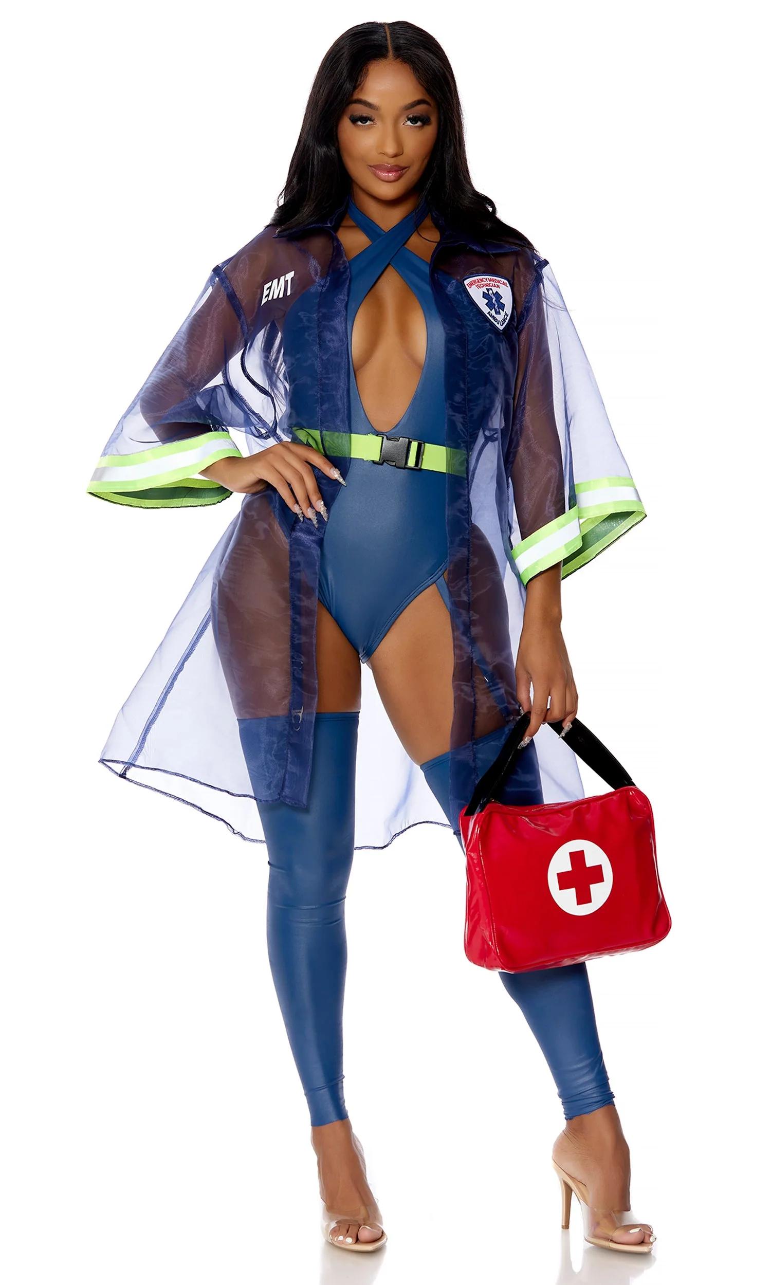 Whats the 911 5-Piece Women's Sexy EMT Costume - Image 3